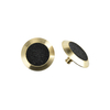 Indicatori tattili antiscivolo in ottone da 35 mm Borchie per pavimentazione con carborumdum nero per tende RY-DB205
